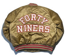 Vintage 49ers NFL Stahl-Urban Gold satin jacket size XL for sale  Menifee