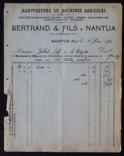 Facture nantua 1894 d'occasion  Nantes