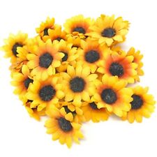 Girasol 35 mm mini margarita flores sintéticas decorativas (seda sintética) - VENDEDOR DEL REINO UNIDO segunda mano  Embacar hacia Argentina