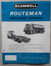 Scammell routeman brochure for sale  BOURNE