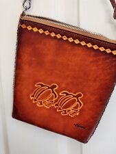 Usado, Bolsa tiracolo de couro feita à mão Havaí bolsa de ombro com tartarugas marinhas comprar usado  Enviando para Brazil
