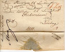 Austria Galicia Ucrania 1848 carta doblada a Lviv con buen STANISLAU / 9 JU segunda mano  Embacar hacia Mexico
