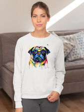 Colorful pug hoodie for sale  San Jose