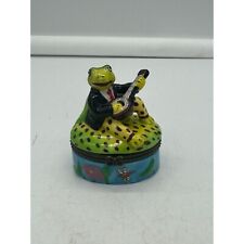 Frog playing banjo for sale  Colchester