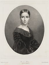 C. SCHIEFERDECKER (*1823), Porträt Mademoiselle Rachel (1821-1858), um 1855, Lit comprar usado  Enviando para Brazil