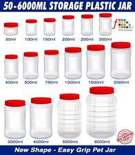 Plastic storage jars for sale  HARROW