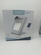 Espejo de maquillaje de tocador Conair cristalino iluminado por LED 5x aumento 3 configuraciones segunda mano  Embacar hacia Argentina