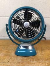 Vornado Vintage 6 Teal Blue Aqua Metal 2 Speed Fan Air retro MCM for sale  Shipping to South Africa