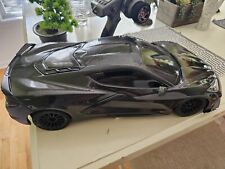 Used, Traxxas Chevrolet C8 Corvette Stingray Black Remote Control Car RC UPGRADED for sale  Shipping to South Africa