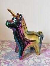 Ceramic iridescent unicorn for sale  KING'S LYNN