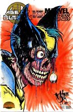 Age of Ultron vs Marvel Zombies #1 variante de portada de boceto con arte original de Wolverine segunda mano  Embacar hacia Argentina