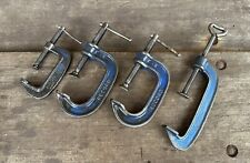 4 Vintage Record G Clamps 119 & 2” Engineering Woodworking Old Tool for sale  Shipping to South Africa