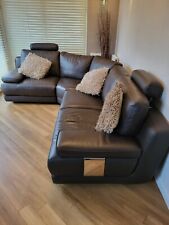 Leather corner sofa for sale  GLASGOW