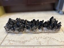 Large Black Quartz Cluster Crystal Healing Mineral Specimen 3lb 12”, used for sale  Shipping to South Africa