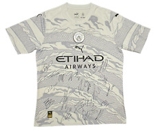 Camiseta firmada por el equipo Manchester City Año del Dragón 2023/24 De Bruyne Haaland segunda mano  Embacar hacia Argentina