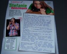 Stefanie heinzmann clippings gebraucht kaufen  Deutschland