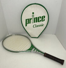 Retro 80's Prince Classic Green White Tennis Racket 4 1/8 Grip W/Cover EUC Mint for sale  Shipping to South Africa