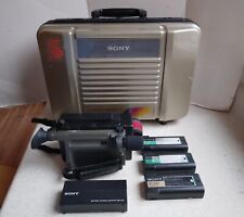 Câmera de vídeo Sony Mini 8 CCD-M8u com estojo baterias e adaptador de carga BCA-80 comprar usado  Enviando para Brazil
