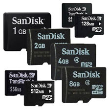 SanDisk 64MB 128MB 256MB 512MB 1GB 2GB 4GB 8GB 16GB 32GB Micro SD TF Memory Card, usado comprar usado  Enviando para Brazil