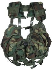 Usado, Colete de rolamento de carga tática aprimorado militar dos EUA com bolsas Woodland M81 BDU ALICE comprar usado  Enviando para Brazil