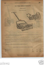 1913 PAPER AD 4 PG Pennsylvania Push Reel Lawn Mower Golf Putting Green Pony for sale  Shipping to Canada