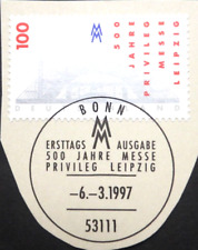 RFN Stempel pierwszego dnia obiegu 1997 Mi 1905, 500 lat targów przywilejowych Lipsk na sprzedaż  Wysyłka do Poland