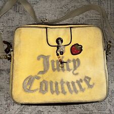 Bolsa carteiro Juicy Couture amarela morango frutas laptop/computador com alça comprar usado  Enviando para Brazil