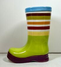 Colorful ceramic rainboot for sale  Lincoln