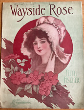 The Wayside Rose by Otto Fischer 1914 Sheet Music Framable Art for sale  Shipping to South Africa
