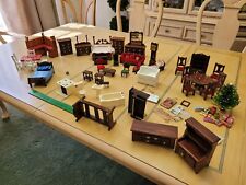 Lote grande de muebles de juguete para casa de muñecas hechos a mano artesanía segunda mano  Embacar hacia Argentina