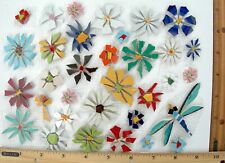 Usado, 32 azulejos de porcelana quebrados tamanho e cor mosaico margarida e libélula      comprar usado  Enviando para Brazil