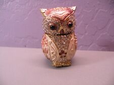 Lilly Rocket Trinket Box Rhinestone w Swarovski Crystals Owl for sale  Shipping to United Kingdom