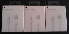 Lote de 3 piezas Cable Lightning a USB Original Apple 1M Para iPhone 5 - 14 segunda mano  Embacar hacia Argentina