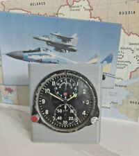 Ukraine Soviet MIG 29 AChS-1 Cockpit Clock with Display Stand Aircraft Man Cave for sale  ROYSTON