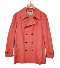 SCABAL Coral Nelson Baumwolle Cotton Tech Double Breasted Pea Coat L for sale  Shipping to South Africa