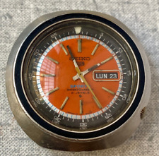 Usado, Seiko 6119-6400 relógio automático vintage masculino 5 esportes 21 joias mostrador laranja comprar usado  Enviando para Brazil