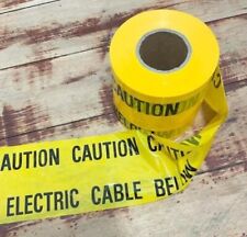 Caution Underground Electric Cable Below Warning Tape 15 Metre Length for sale  Shipping to South Africa