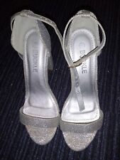 silver prom shoes for sale  SOUTHAMPTON