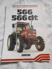 prospectus 8 pages tracteurs agricoles FIAT 566 / 566 DT d'occasion  Vesoul