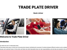 Trade plate driver for sale  MANSFIELD