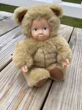 Vintage Anne Geddes 9” Baby Bears Beige  Plush for sale  Shipping to South Africa