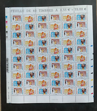 Feuille complète timbres d'occasion  Dijon