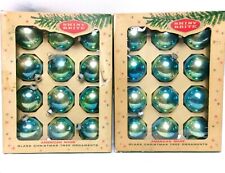 2 caixas (24) - Antigo Enfeites de Natal de vidro gradiente ombre azul SHINY BRITE (B) comprar usado  Enviando para Brazil