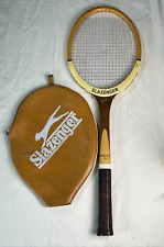 Desafío SLAZENGER Vintage No. 1 raqueta de tenis de madera con cubierta - Inglaterra segunda mano  Embacar hacia Argentina