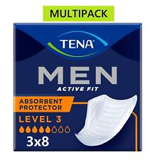 Protetor absorvente masculino TENA nível 3 - 3 pacotes de 8 almofadas para incontinência (24 no total) comprar usado  Enviando para Brazil