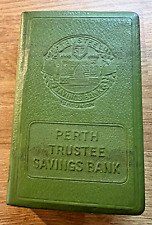 Perth Trustee Savings Bank Vintage Metal Book Style Skarbonka Sejf na sprzedaż  Wysyłka do Poland
