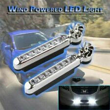 2 X Wind Powered 8 LED Car DRL Daytime Running Light Fog Warning Auto Head Lamp for sale  Shipping to South Africa