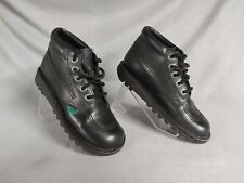 Kickers black leather for sale  SHEFFIELD