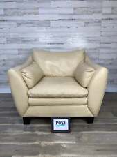 Cream leather armchair for sale  Canby