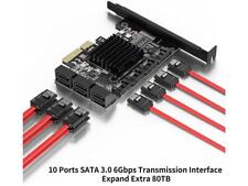 Placa de expansão SATA 3 10 portas, placa controladora RIITOP PCI-e Express x1 SATA 6G comprar usado  Enviando para Brazil
